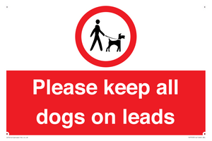 Please keep all dogs on leads